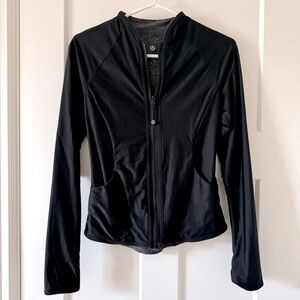 Lululemon Reversible Jacket Black and Heather Grey Size 2